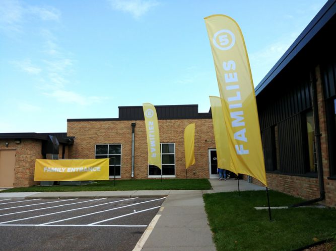 Cedar Valley Door Entrance Flags